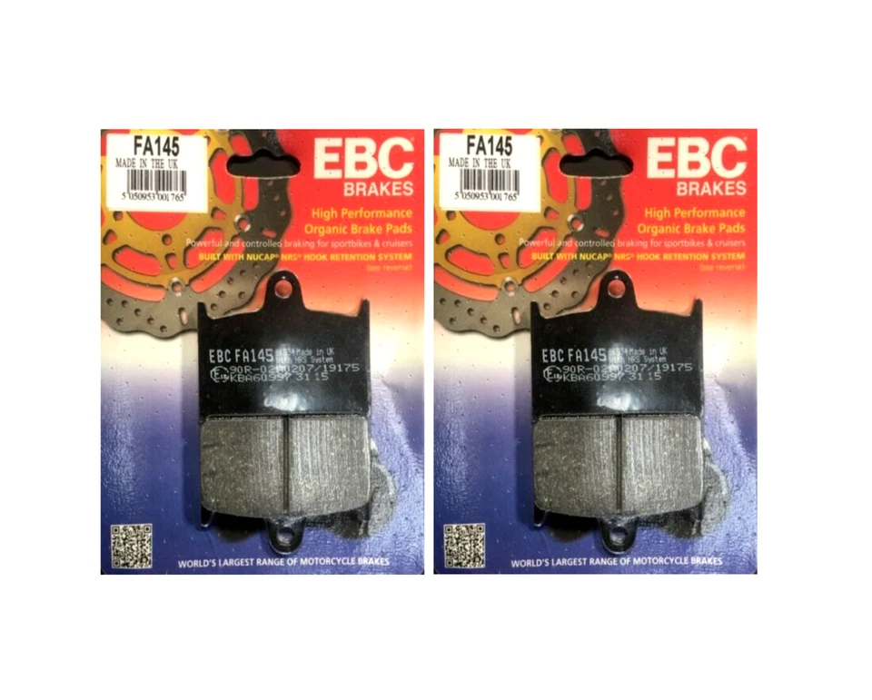Se adapta a las pastillas de freno de disco delantero orgánicas EBC FA145 para Suzuki GSX-R750 1986 a 1993 Foto 3 de 3