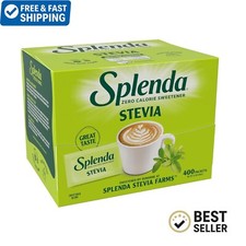SPLENDA Stevia Zero Calorie Sweetener   400 Packets, Sugar Substitute