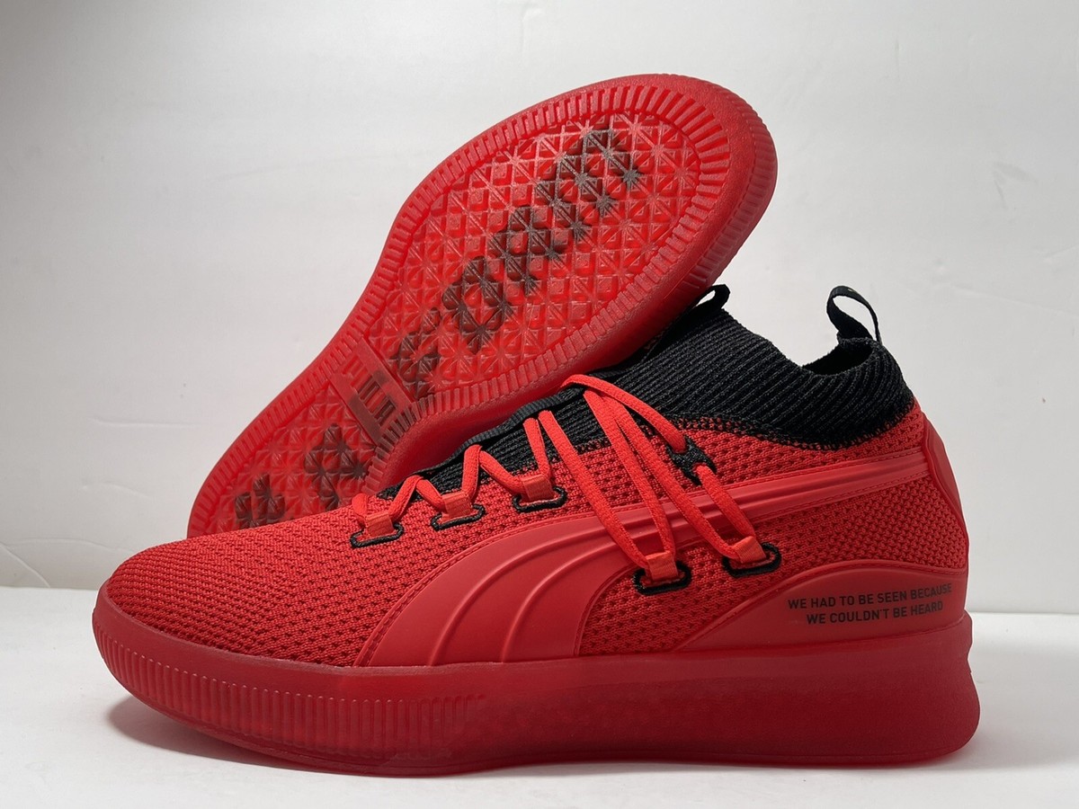Puma Clyde Court \'#REFORM\' Meek Mills 193461-01 Basketball Sneakers Size 8.5 - 193461-01 PUMA Clyde Court Reform Meek Mill/Red  main image 3