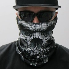 TUBE SHREDDER SKULL Reusable Neck Warmer Breathable Face Cover NECK GAITER MASK