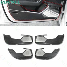 For Audi A3 S3 RS3 2022-2023 Carbon Fiber Inner Door Anti-Kick Panel Frame Trim