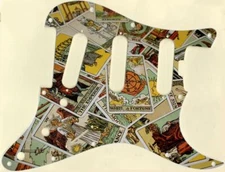 Stratocaster  Graphical Pickguard Custom to fit Fender SSS11 Hole ELITE Tarot 3