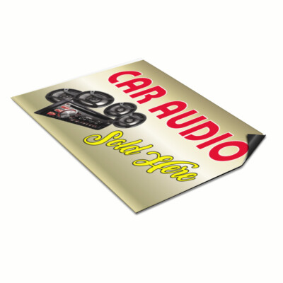 Car Magnet Set of 2 Car Audio Sold Here Advertising Printing Industrial Sign