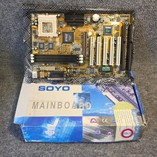 NOS Mainboard Retro Soyo SY-5EMA V1.1 Socket 7 ISA PCI NIB
