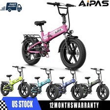 20'' Fat Tire Electric Bike for Adult 1800W Peak 28 MPH Off-road Mountain Ebike