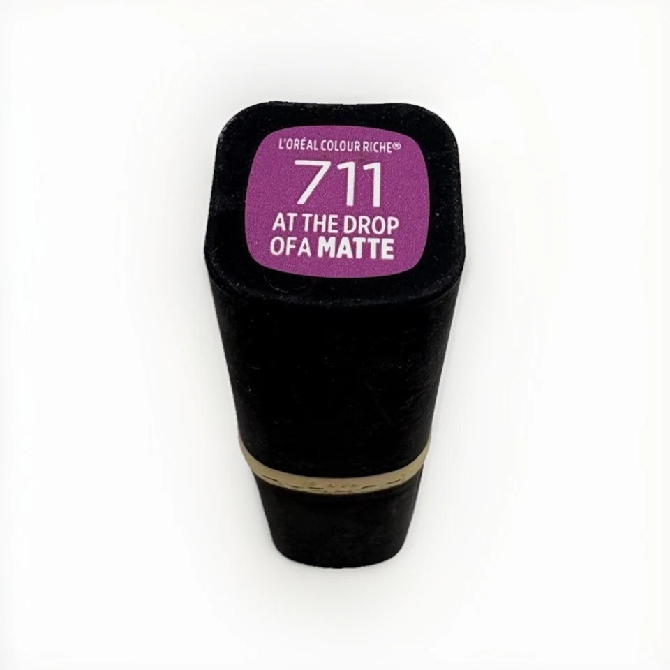 LOREAL Colour Riche MATTE Lipstick - 711 At The Drop Of A Matte - NEW - Image 3 of 3