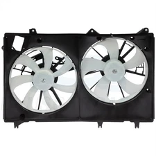 Radiator Condenser Cooling Fan Assembly For 2010-2013 Toyota Highlander 3.5L