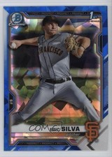 2021 Bowman Chrome Draft Sapphire Edition Eric Silva #BDC-162 1t44