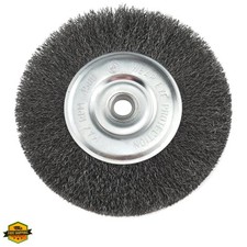 39058 8-Inch x 5/8 - 1/2-Inch Arbor, Carbon Steel Crimped Bench Wire Wheel - ...