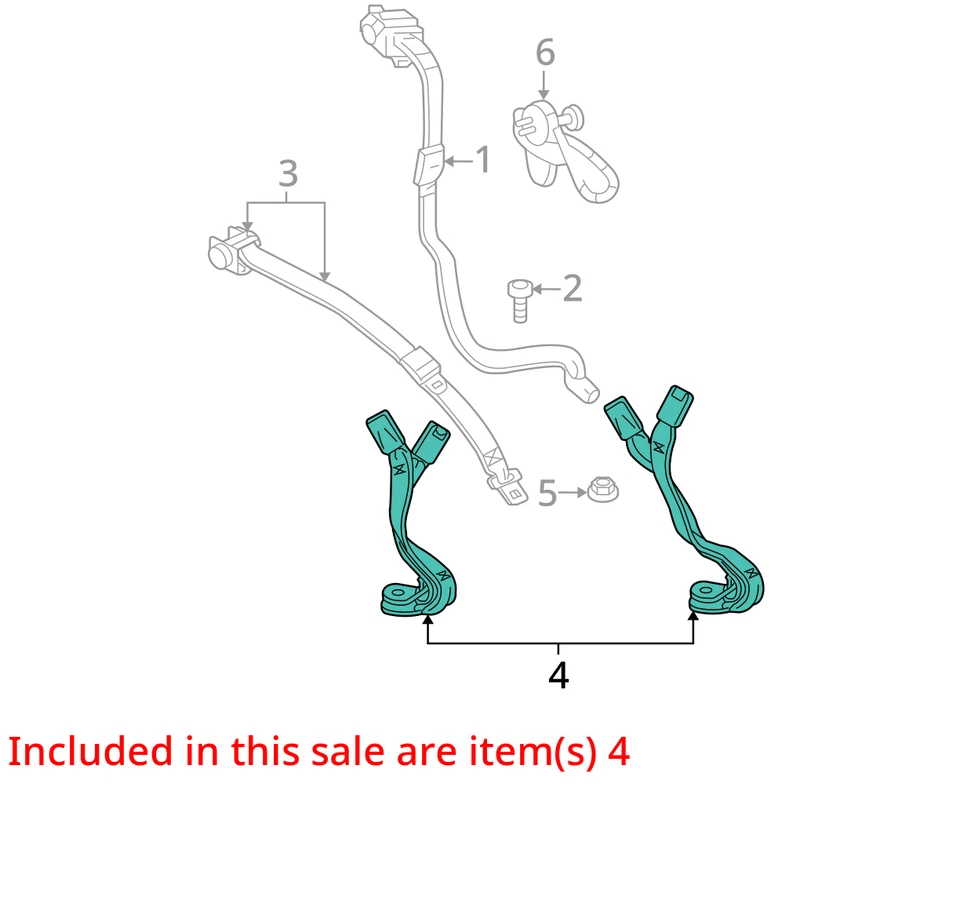 Pontiac Chevrolet Sunfire Cavalier 2003-2005 kit de cinturón asiento R/ASIENTO CTR BKL SI 88955247 Foto 2 de 3