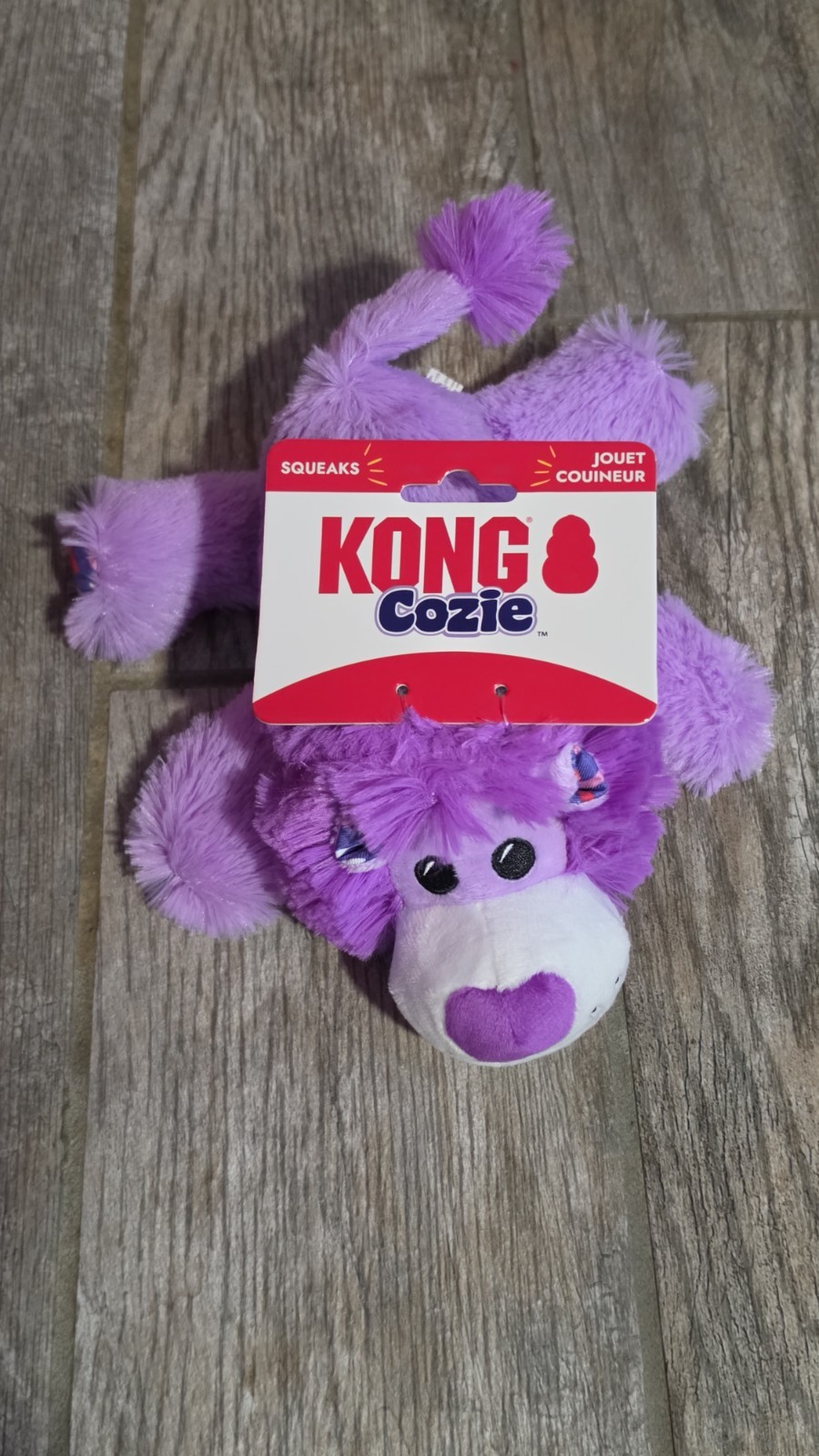 Kong Cozie Purple Lion Toy Medium