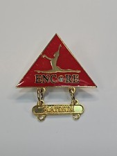 Encore Dance Competition Lapel Pin Dangling Platinum Award