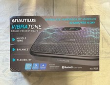 Nautilus VibraTone Fitness Vibration Board Black Pearl Bluetooth Home Gym Use