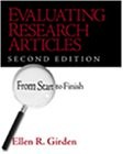 EVALUATING RESEARCH ARTICLES FROM START TO FINISH By Ellen Robinson Girden *VG+*