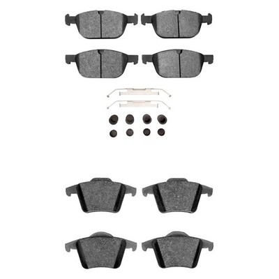 For Volvo XC90 03-14 R1 Concepts Optimum OEp Front & Rear Brake Pad Set