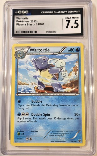 Wartortle graded CGC 7.5 for sale on eBay