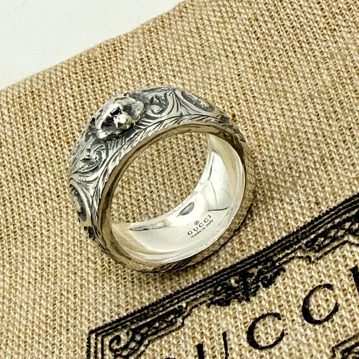 Gucci Silver Rings for Men for sale | eBay