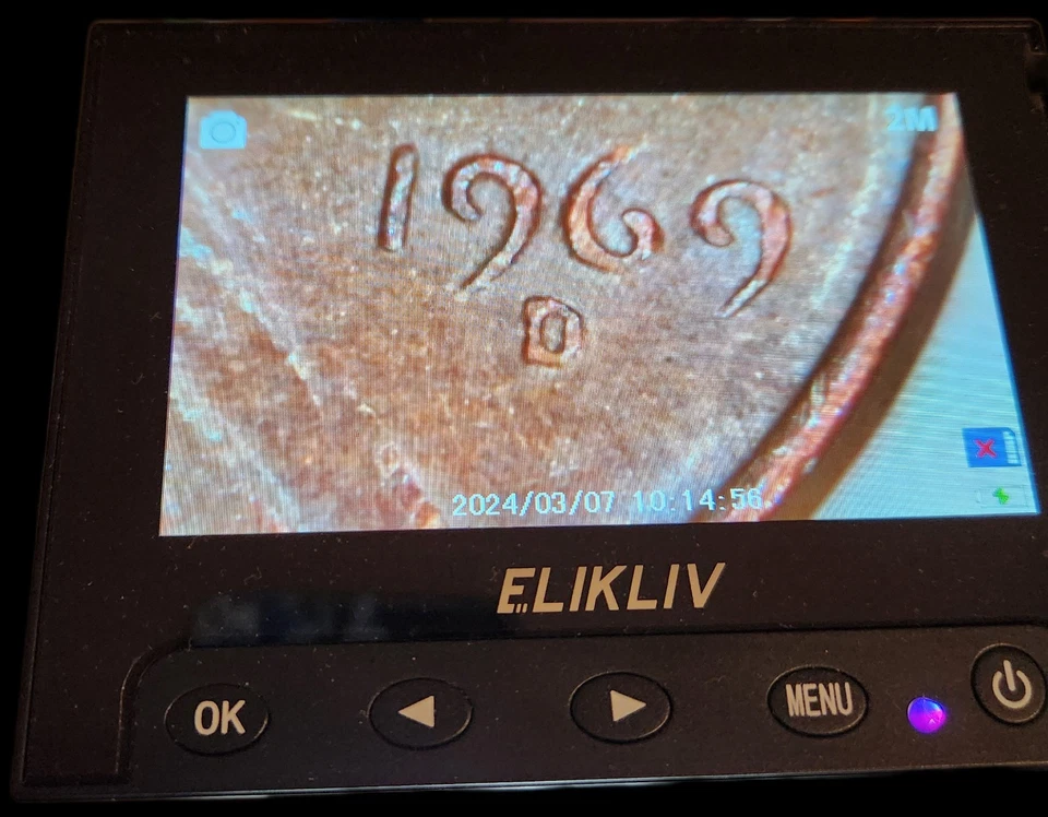 1969 D Cent "Floating Roof" No Fg. & other Errors 🔥  - Image 4 of 4