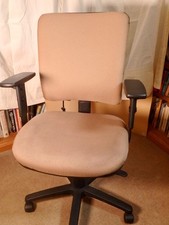 OFFICE CHAIR ORTHOPAEDIC HIGH BACK 3 LEVER MECHANISUM FABRIC SEAT AND BACK COVER