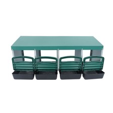4 Holes Rollout Egg Collection Green Chicken Nest Box Hen Laying Nest Boxes Coop