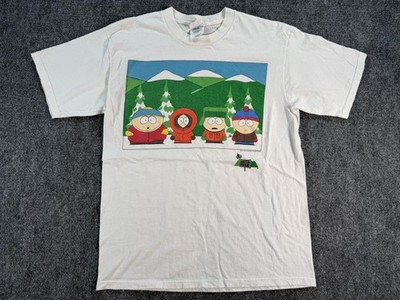 Vintage South Park Shirt Mens Large White 1997 Comedy Central Cartoon TV 90s