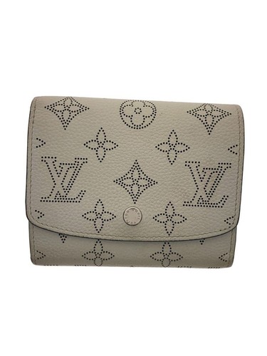 Louis Vuitton Fold Wallet Portefeuille Iris Compact WHT Total Pattern Used