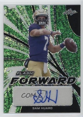 2022 Leaf Flash Forward Green Metalized Sparkles 7/7 Sam Huard #SH1 Auto 0e1