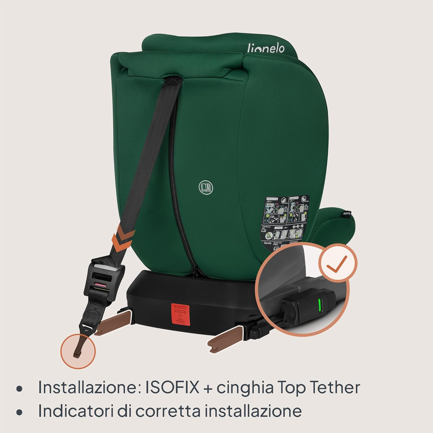 Bastiaan I-Size Seggiolino Auto Evolutivo 4-In-1 per Bambini 0-12 Anni (40-150 C foto 6