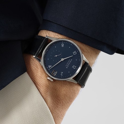 NOMOS Glashütte Minimatik 39 Date Blue - 1252