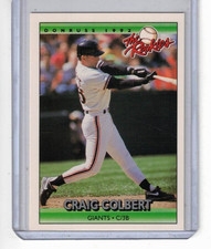 1992 Donruss The Rookies #26 Craig Colbert - Giants