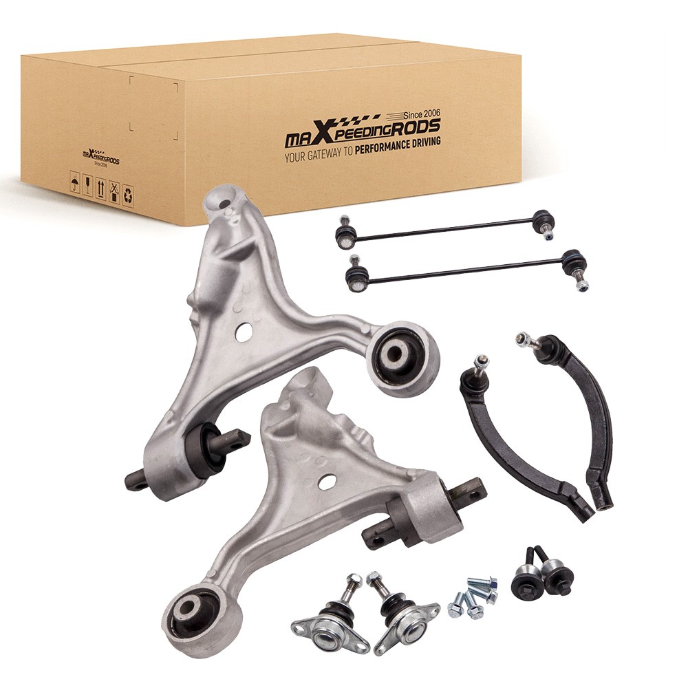8pc Front Suspension Track Control Arm / Wishbone Arm Kit For Volvo S60 I V70 II