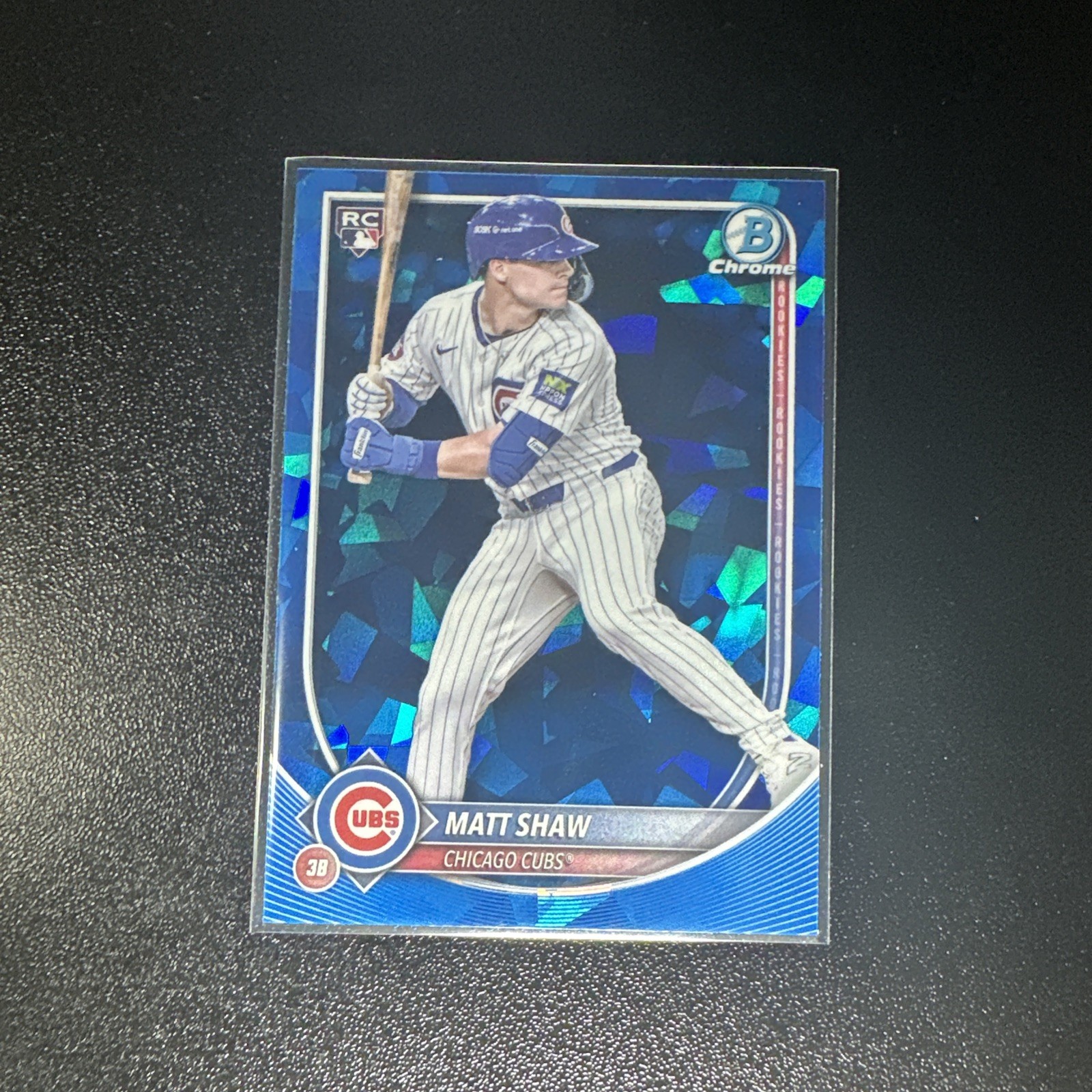 2025 Bowman Chrome Sapphire Matt Shaw Chicago Cubs Rookie 46 RC