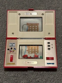 Nintendo Game and Watch Mickey & Donald DM-53 Handheld Multi Screen 1982 Tested