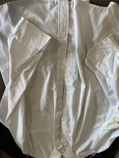 Arrow Dover Broadcloth Men's Big Tall White Long Sleeve Dress Shirt 17 -37