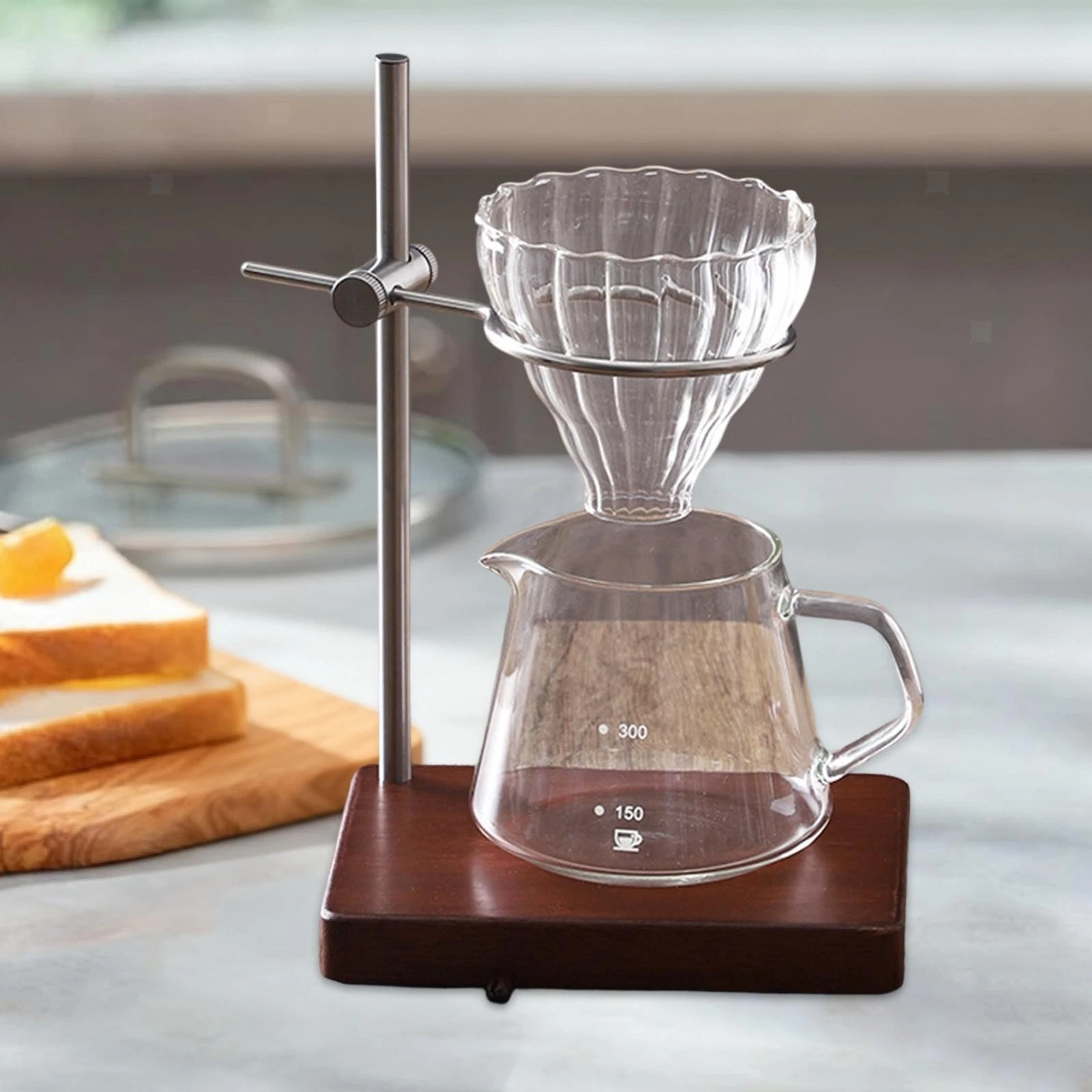 Pour over Coffee Dripper Stand Stainless Steel Accessories for Home Office