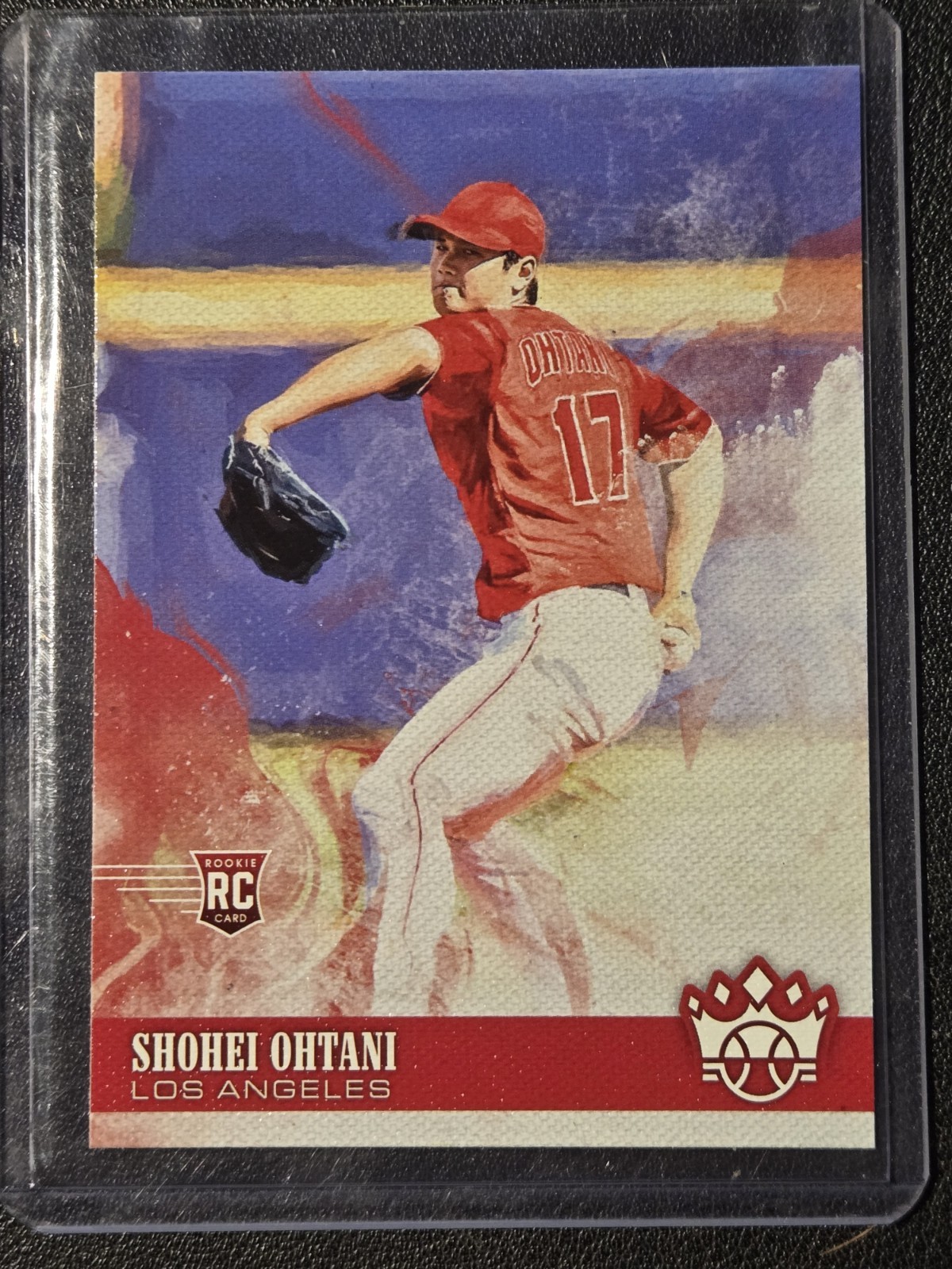 2018 DONRUSS DIAMOND KINGS SHOHEI OHTANI ROOKIE PITCHING SP ANGELS #139