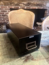 Vintage Cole Steel 3 X 5 Index Card File Cabinet Drawer 16” x 6.5 x 5” Made USA