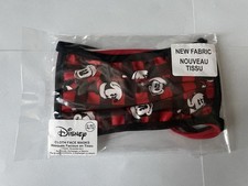 disney christmas cloth face mask 2 pack santa mickey gingerbread men size xl new