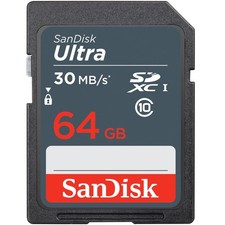 Sandisk 64GB Ultra SDXC Memory Card Class 10/UHS-I, 120MB/S