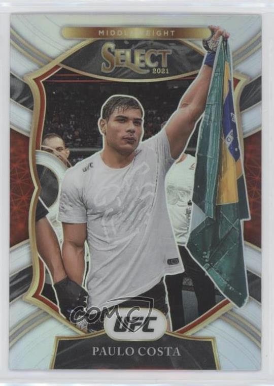2021 Panini Select UFC Concourse Silver Prizm Paulo Costa #69 0x5g