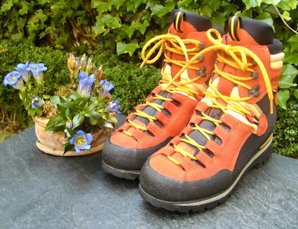 HANWAG 🇩🇪 Bergstiefel Gr.40 Leder rot GORETEX® VIBRAM® 1 Wo. getr. NP: 279€