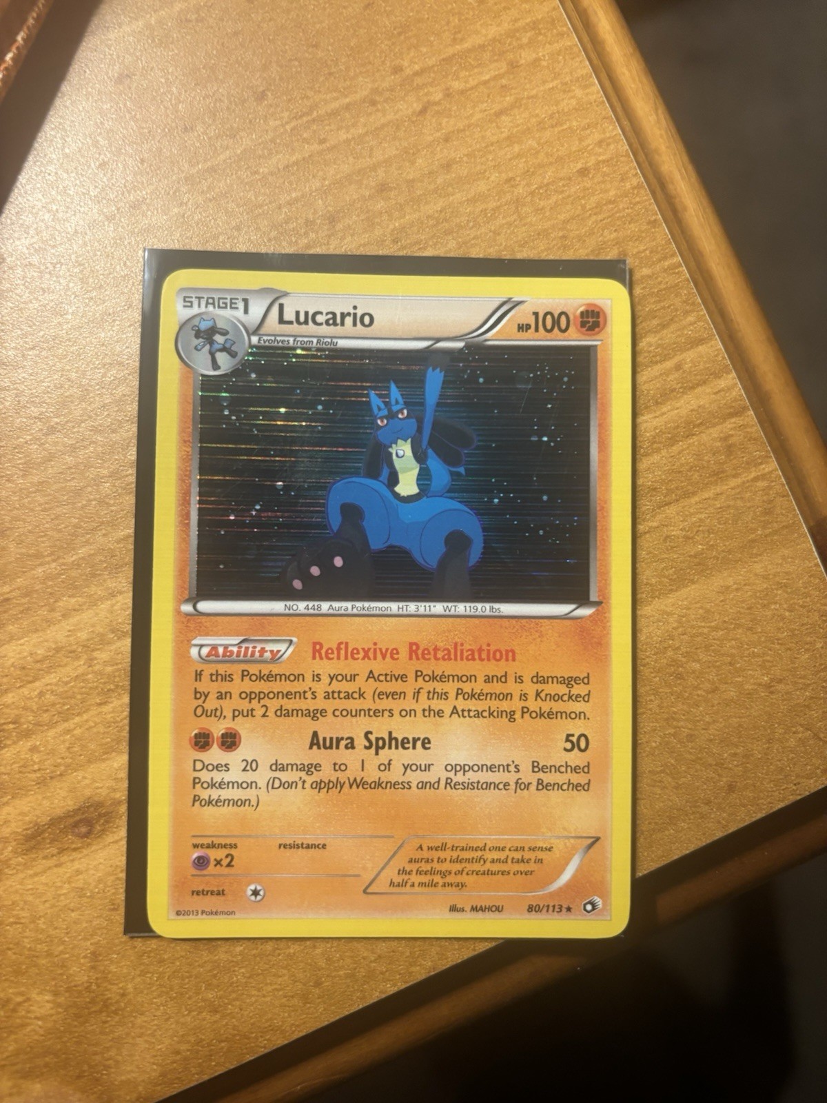 Lucario 80/113 Legendary Treasures Holo Holo Holo Rare Pokemon LP