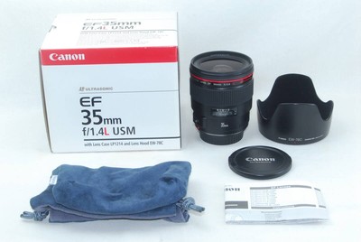 CANON EF 35mm F1.4L USM with original box ♪ | eBay