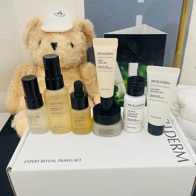 Incellderm Expert Ritual Experience Kit w/ Pouch K-Beauty Skincare Set RimanNew