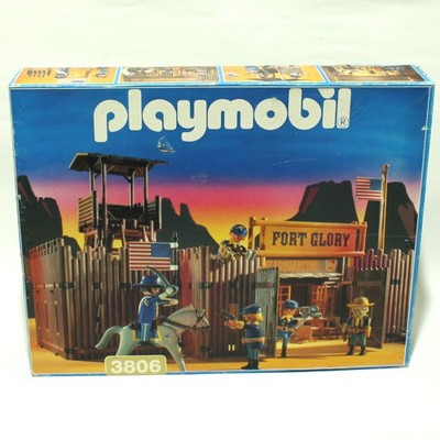Playmobil - 6270 - Western - Palissades d'extension pour Le Grand Fort des Soldats américains - sous Emballage Plastique, Pas de boîte en Carton Bleu