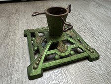 Tannenbaumst&auml;nder Christbaumst&auml;nder Metall gr&uuml;n Antiquit&auml;t