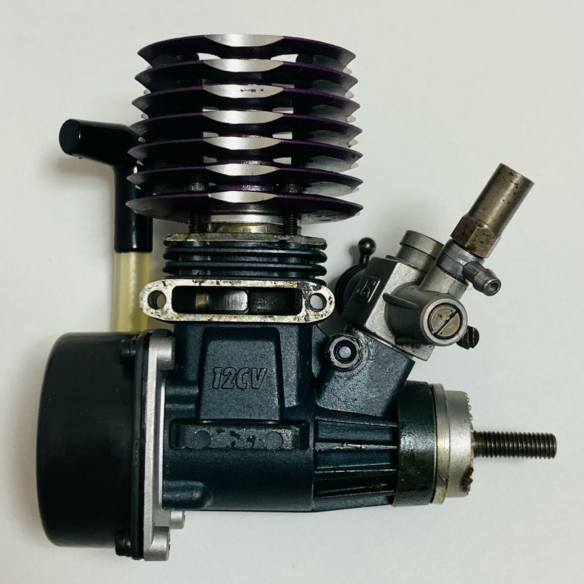 O.S. MAX 12CV-RX Limited Edition Purple Head RC Engine – Rare 10C