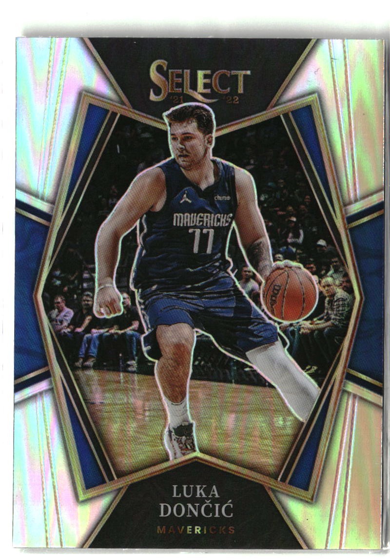 Luka Doncic 2021-22 Panini Select Silver Prizms #117