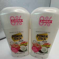 Power Stick For Her Aluminum-Free Deodorant Stick Peony Coconut 2 Ct 2.5 oz