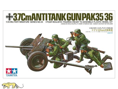 Tamiya 35035 3,7cm PaK 35/36 - Panzerabwehrkanone mit Besatzung - 1:35